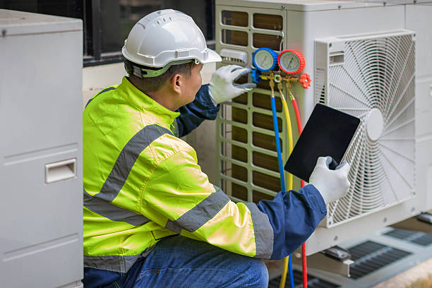 Professional Hvac technician working in Solsville, NY